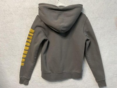 Pittsburgh Steelers Hoodie Sweatshirt Womens Small Gray NFL Football Zip Up