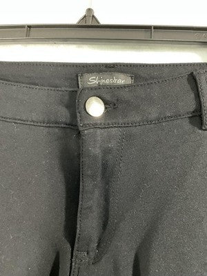 Shinestar Pants Womens 2XL Black Jegging Stretch Knit Slim Leg Zip Pockets