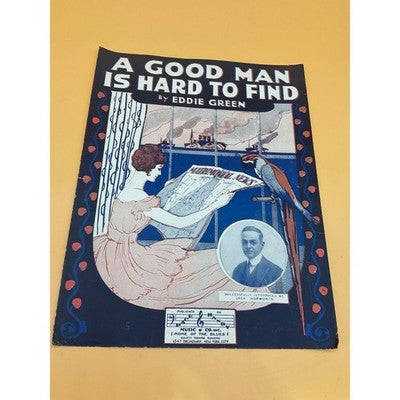 Lot of 4 Vintage Blues & Romance Sheet Music – "A Good Man Is Hard to Find"