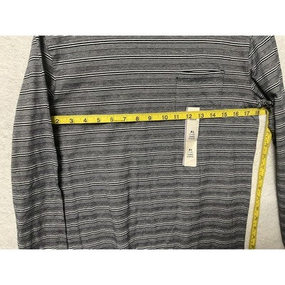 Cat & Jack Shirt Boys XL 16 Blue White Striped Long Sleeve Pocket Tee Soft