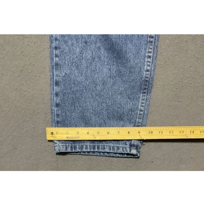 Wrangler Jeans Mens 38x32 Blue Relaxed Fit Stone Wash Straight Leg Denim Classic