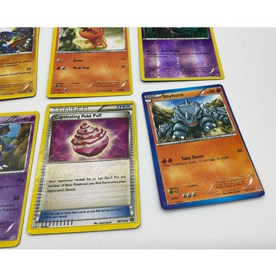 Pokemon TCG Card Lot Nidoqueen Toxicroak Rhyhorn Reverse Holo Steam Siege 6pc
