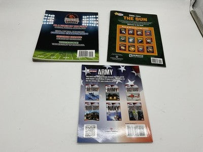Lot 3 Crabtree Kids Books Army Sun Force On The Field PB Nonfiction Sports Space