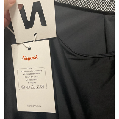 Nieyook Shirt Womens 28W Black Mesh Back Athletic Workout Tank Plus Size
