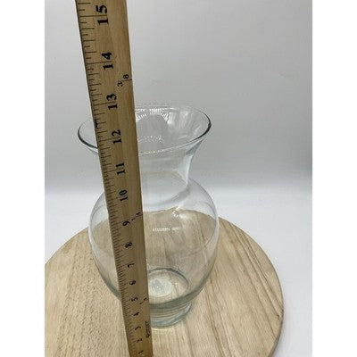 Indiana Glass Betta Fish Vase 10" Clear Crystal Flower Centerpiece Home Decor