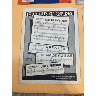 Lot of 4 Vintage Sheet Music – Jazz, Romance, and Nostalgia, "Deed I Do"