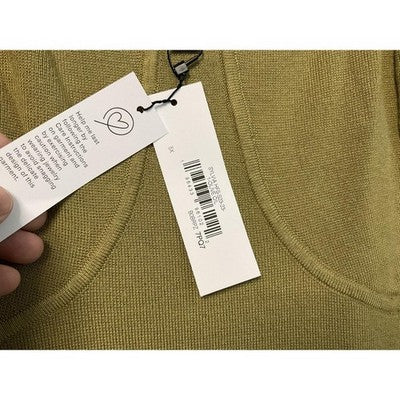 The Drop Dress Womens 5X Olive Green Knit Bodycon Bustier Adjustable Straps