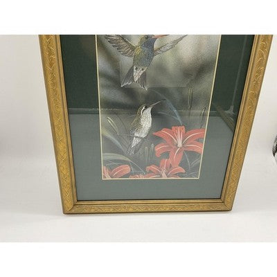 Hummingbird Framed Wall Art Therefore I Have Hope Scripture Lamentations Vintage