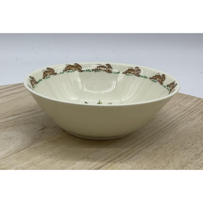 Royal Doulton VTG Bunnykins Cereal Bowl Camping Scene Nursery Ware Made England