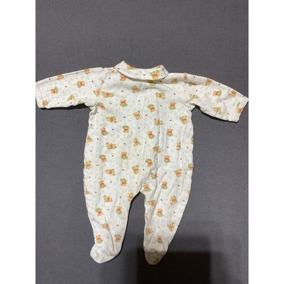 Disney Baby Winnie the Pooh Collard Sleeper Jumper 6-9M VTG Cotton Snap Closure