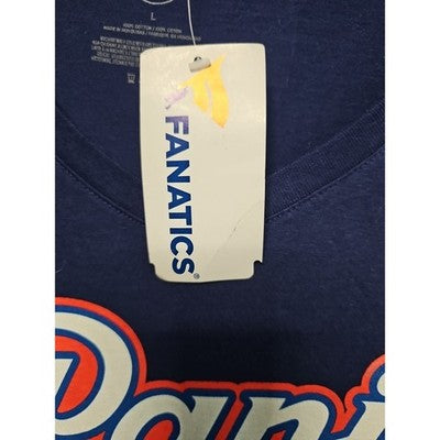 Paris Saint-Germain PSG Tee Fanatics Womens Large Blue Cotton Soccer NWT