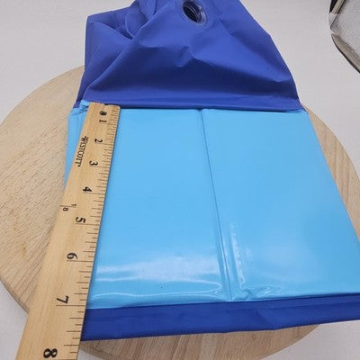 Blue PVC Foldable Pet Pool Size S Small Dog Cat Bathing Wading Tub Portable