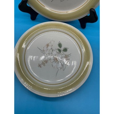 Vtg Impresions By Danielle Riverside Dinner Plates Set Of 3 Genuine Stoneware