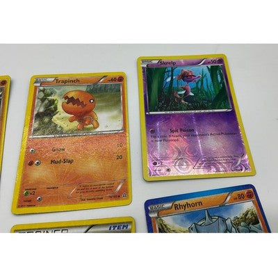 Pokemon TCG Card Lot Nidoqueen Toxicroak Rhyhorn Reverse Holo Steam Siege 6pc