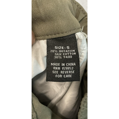 SMOKEASH Cargo Pants Mens S Drawstring Pockets Streetwear Imitation Silk Cotton