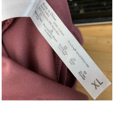 Embrace Your Love Leggings Women XL Mauve Rose Side Pockets Activewear Workout
