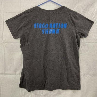 Virgo Shirt Mens Large Gray A-badass Virgo Nation Shana Graphic Tee Zodiac