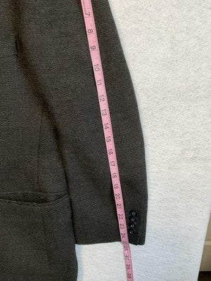 VTG Munsingwear Sport Coat Mens 46R Gray Lambswool Tweed Blazer Classic Business