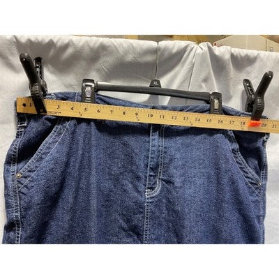 Quizz New York Denim Skirt Size 22, Y2K/90's Style, Ramie Blend
