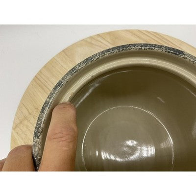 Home & Garden Party Stoneware Soup Tureen 8" Handles Lid Serving Bowl Crock Pot