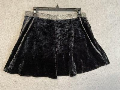 Arizona Jean Co Skort Girls 16 Plus Black Velvet Skater Sparkle Waist Casual