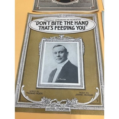 Antique Sheet Music Collection "Louise," "Don't Bite the Hand," "Woodland Echo+