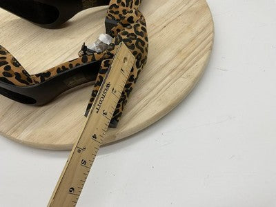 Forever Shoes Womens Size 6 Brown Leopard D'Orsay Ankle Strap Pumps SONGFUL-6