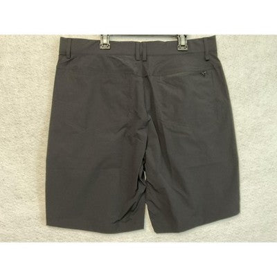 MoFiz Shorts Mens 34 Black Performance Stretch Zip Pocket Golf Hiking Quick Dry