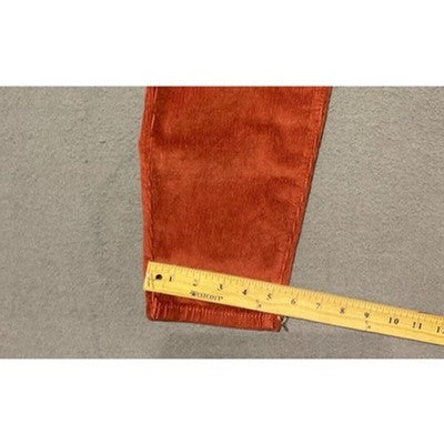 No Boundaries Pant Womens 17 High Rise Sculpting Corduroy Rust Color