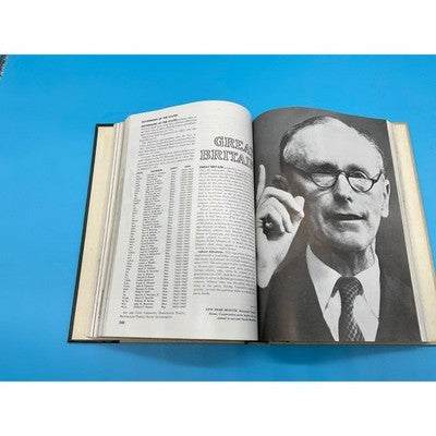 1964 The World Book Events of 1963 Year Book Annual Green White W Gold Embossing