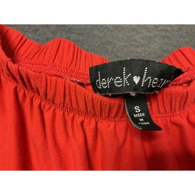 Derek Heart Small Off Shoulder Red Mini Dress Women’s Party Casual