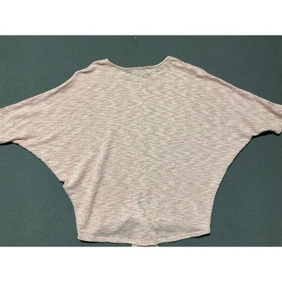 Vine & Love V-Neck Tie Hem Pullover Sweater Womens Looks to be XL Romantic Pink
