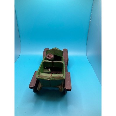 Vintage Cast Iron Toy Car Mid 20th Century Design, Made in Taiwan Open Top RETRO