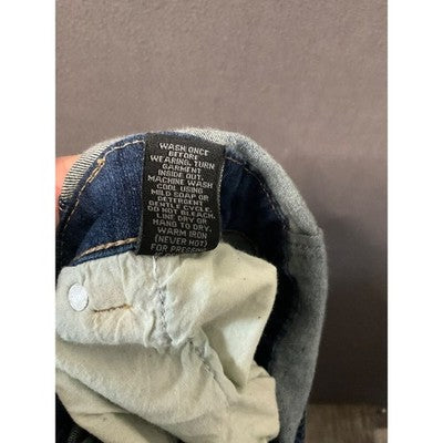 Rue 21 Distressed Denim Overalls Juniors 7/8 Skinny Jeans Bib Retro Chore