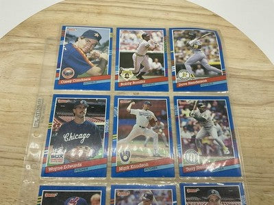 1991 Donruss Baseball 9 Cards Lot Bonilla Henderson Steinbach Minor League