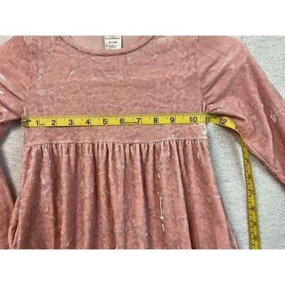 Healthtex Dress Girls 5T Long Sleeve Crushed Velvet Pockets Holiday Party Cute