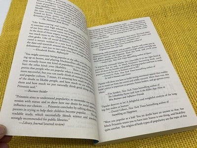 Popular Mitch Prinstein Paperback Psychology Happiness Success Relationships