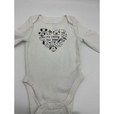 Jumping Beans Bodysuit Carter's Pants Set Baby 6M My Sibling Paws Outfit