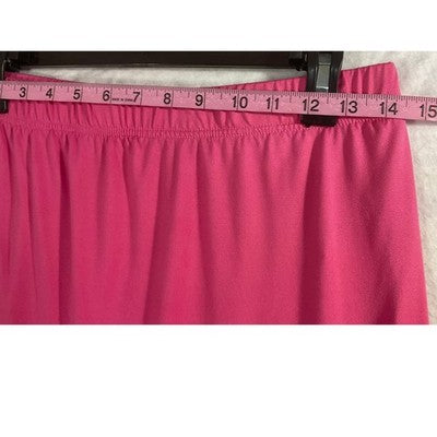 SHEIN Graphic Midi Skirt Womens XL Pink If My Mouth Doesnt Say It Bodycon Casual