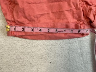 Aéropostale Shorts Womens 4 Pink Chino Short Cuffed Twill Casual Pockets