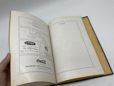Vintage 1928 The Spencerian High School Yearbook Black Illustrated HC History