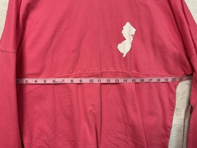 New Jersey Shirt Womens Medium Pink Long Sleeve Spirit Jersey Royce Brand NWT