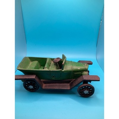 Vintage Cast Iron Toy Car Mid 20th Century Design, Made in Taiwan Open Top RETRO