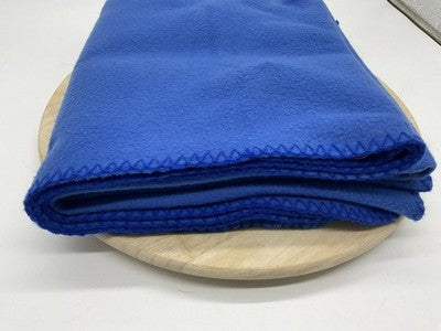 Sam's Club Fleece Throw Blanket 59x49 Blue Embroidered Credit Services Promo