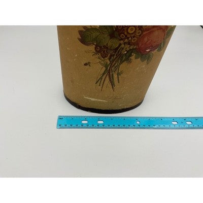 VTG Oval Cardboard Gift Box 13" x 7" x 4.5" Wide w/ Lid & Rope Country Core