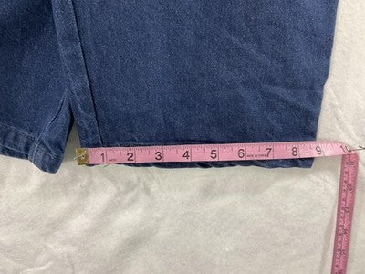 Ecko Unltd Shorts Boys 12 Blue Denim Bermuda Flat Front Rhino Logo Casual