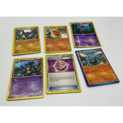 Pokemon TCG Card Lot Nidoqueen Toxicroak Rhyhorn Reverse Holo Steam Siege 6pc
