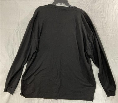 Galaxy By Harvic Shirt Mens 5XL Black Long Sleeve Thermal V Neck Big Tall
