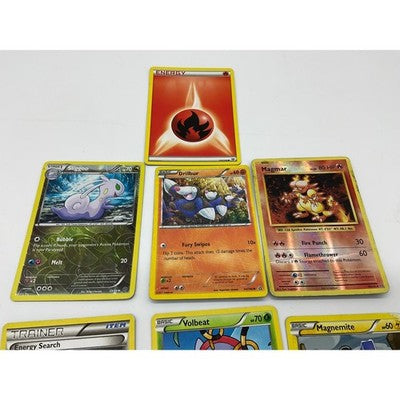 Pokemon TCG Card Lot 7pc Holo Reverse Holo Magmar Sliggoo Volbeat Magnemite