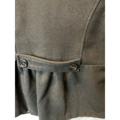 Robert Louis Women’s Jacket Medium Black Double-Breasted Wool Blend Lined